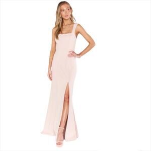 Show Me Your‎ Mumu Paris Gown Dusty Blush Stretch Size Large Bridesmaid